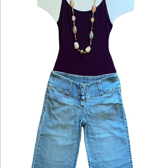 Blue Asphalt Hipster -Low Rise Capri Jeans , Womens Denim Capri Low Rise Jeans - Picture 4 of 15